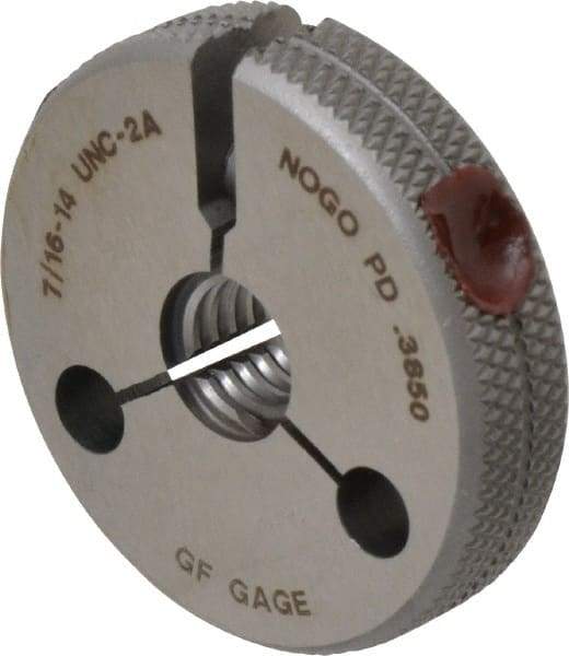 GF Gage - 7/16-14 Go/No Go Double Ring Thread Gage - Class 2A - Exact Industrial Supply