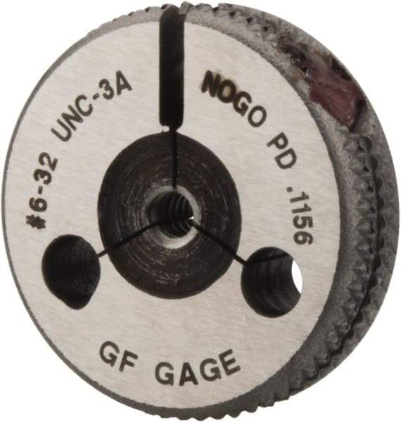 GF Gage - 6-32 Go/No Go Double Ring Thread Gage - Class 3A - Exact Industrial Supply