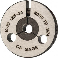 GF Gage - 10-32 Go/No Go Double Ring Thread Gage - Class 3A - Exact Industrial Supply