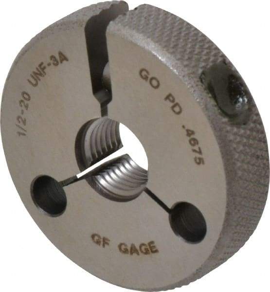 GF Gage - 1/2-20 Go/No Go Double Ring Thread Gage - Class 3A - Exact Industrial Supply