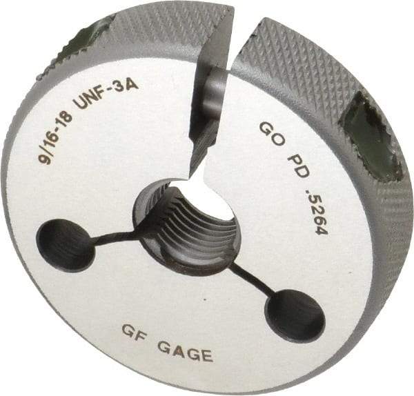 GF Gage - 9/16-18 Go/No Go Double Ring Thread Gage - Class 3A - Exact Industrial Supply