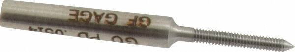 GF Gage - #0-80 Go Truncated Taperlock Thread Setting Plug Gage - Class 2A, Steel - Exact Industrial Supply