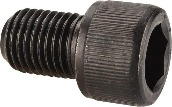 Value Collection - 7/16-20 UNF Hex Socket Drive, Socket Cap Screw - Alloy Steel, Black Oxide Finish, Fully Threaded, 5/8" Length Under Head - Exact Industrial Supply