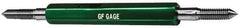 GF Gage - M16x2 Go/No Go Truncated Taperlock Thread Gage - Class 6G, Size 3 Handle - Exact Industrial Supply