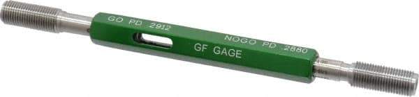 GF Gage - 5/16-32 Go/No Go Truncated Taperlock Thread Setting Plug Gage - Class 2A, Size 1 Handle, Steel - Exact Industrial Supply