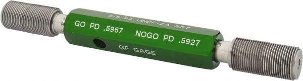 GF Gage - 5/8-24 Go/No Go Truncated Taperlock Thread Setting Plug Gage - Class 2A, Size 3 Handle, Steel - Exact Industrial Supply