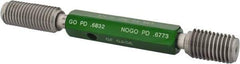 GF Gage - 3/4-10 Go/No Go Truncated Taperlock Thread Setting Plug Gage - Class 2A, Size 3 Handle, Steel - Exact Industrial Supply