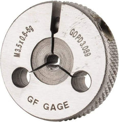 GF Gage - M3.5x0.6 Go Single Ring Thread Gage - Class 6G - Exact Industrial Supply