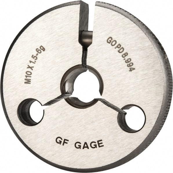 GF Gage - M10x1.5 Go Single Ring Thread Gage - Class 6G - Exact Industrial Supply