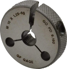 GF Gage - M10x1.25 Go Single Ring Thread Gage - Class 6G - Exact Industrial Supply
