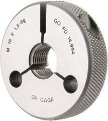 GF Gage - M16x1.5 Go Single Ring Thread Gage - Class 6G - Exact Industrial Supply