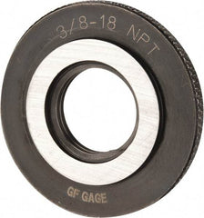 GF Gage - 3/8-18 Thread, Class L1, Ring Pipe Thread Gage - NPT Thread - Exact Industrial Supply