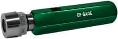 GF Gage - 1/16-27 Single End Tapered Plug Pipe Thread Gage - Handle Size 1 Included, NPTF-6 Step Tolerance - Exact Industrial Supply