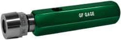 GF Gage - 3/4-14 Single End Tapered Plug Pipe Thread Gage - Handle Size 4 Included, NPTF-6 Step Tolerance - Exact Industrial Supply