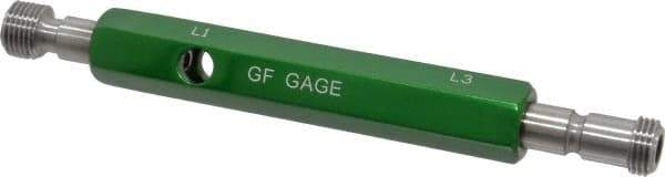 GF Gage - 1/8-27 Double End Tapered Plug Pipe Thread Gage - Handle Size 2, Handle Included, NPTF-L1 & NPTF-L3 Tolerance - Exact Industrial Supply