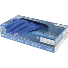 Disposable Gloves: Nitrile Blue, Textured Fingers, Static Dissipative