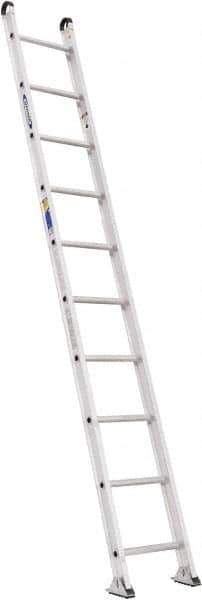 Werner - 10' High, Type IAA Rating, Aluminum Extension Ladder - 375 Lb Capacity - Exact Industrial Supply