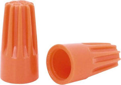 Ideal - 1, 18 + & 1, 20 to 2, 14 AWG, 600 Volt, Flame Retardant, Standard Twist on Wire Connector - Orange, 221°F - Exact Industrial Supply