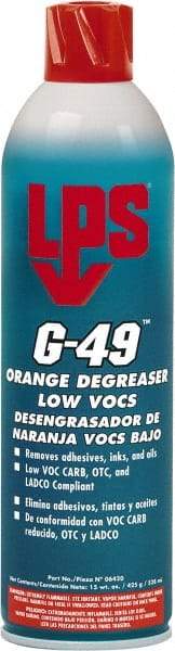 LPS - 20 oz Aerosol Cleaner/Degreaser - Aerosol, Orange - Exact Industrial Supply