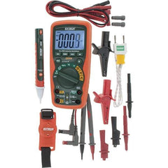 Extech - 4 Piece, Digital Multimeter Kit - 1,000 Volt Max - Exact Industrial Supply