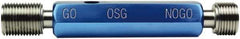 OSG - M10x1.25, Class 6H, Double End Plug Thread Go/No Go Gage - High Speed Steel, Handle Included - Exact Industrial Supply