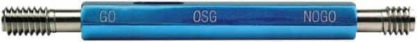 OSG - 10-32, Class 2B, Double End Plug Thread Go/No Go Gage - High Speed Steel, Handle Included - Exact Industrial Supply