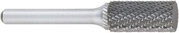 OSG - 7/16" Cut Diam, 1/4" Shank Diam, Cylinder Head Burr - Carbide, Flat End, 1" LOC, 2" OAL - Exact Industrial Supply