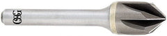 OSG - 5/8" Head Diam, 3/8" Shank Diam, Multi Flute 90° Solid Carbide Countersink - Exact Industrial Supply
