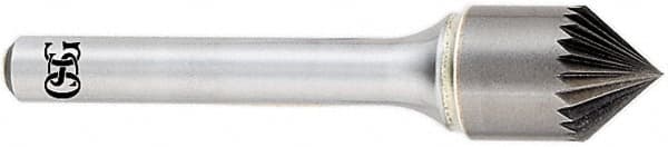 OSG - 3/4" Head Diam, 3/8" Shank Diam, 36 Flute 82° Solid Carbide Countersink - Exact Industrial Supply