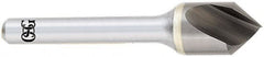 OSG - 1/2" Head Diam, 1/4" Shank Diam, 1 Flute 90° Solid Carbide Countersink - Exact Industrial Supply