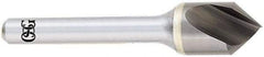 OSG - 5/8" Head Diam, 1/4" Shank Diam, 1 Flute 82° Solid Carbide Countersink - Bright Finish, Single End, Straight Shank, Right Hand Cut - Exact Industrial Supply