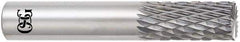 OSG - 1" Diam, 1-1/2" LOC, End Mill End, Solid Carbide Diamond Pattern Router Bit - Right Hand Cut, 4" OAL, 1" Shank Diam, Use on Alloy Steel, Carbon Steel, Hardened Steel - Exact Industrial Supply