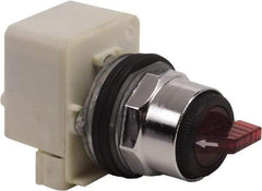 Square D - 30mm Mount Hole, 3 Position, Selector Switch Only - Red, Maintained (MA), Illuminated - Exact Industrial Supply