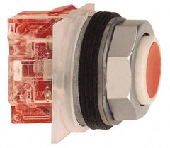 Square D - 1.18 Inch Mount Hole, Pushbutton Switch Only - Multicolored Pushbutton, Nonilluminated, Momentary (MO), Shock and Vibration Resistant - Exact Industrial Supply