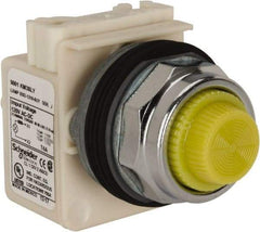 Square D - 120 V Yellow Lens Indicating Light - Exact Industrial Supply