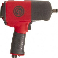 Chicago Pneumatic - 1/2" Drive, 9,000 RPM, 701 Ft/Lb Torque Impact Wrench - Pistol Grip Handle, 25.4 CFM, 90 psi, 1/4" NPT Inlet - Exact Industrial Supply