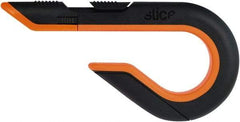 Slice - Retractable Utility Knife - Black & Orange Non-Slip Comfort Handle, 1 Blade Included - Exact Industrial Supply