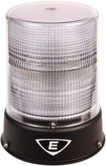 Edwards Signaling - 24 VAC/VDC, 4X NEMA Rated, LED, Clear, Flashing, Steady Light - 65 Flashes per min, 3/4 Inch Pipe, 6-1/2 Inch Diameter, 8 Inch High, IP66 Ingress Rating, Pipe Mount - Exact Industrial Supply