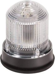 Edwards Signaling - 24 VDC, 4X NEMA Rated, LED, Amber, Green, Red, Multi Status Indicator - 65, 120, 240 Flashes per min, 3/4 Inch Pipe, 3-1/4 Inch Diameter, 3-7/8 Inch High, Panel Mount, Pipe Mount - Exact Industrial Supply