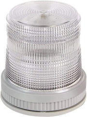 Edwards Signaling - 120 VAC, 4X NEMA Rated, LED, Amber, Green, Red, Multi Status Indicator - 65, 120, 240 Flashes per min, 3/4 Inch Pipe, 4-1/2 Inch Diameter, 4-5/8 Inch High, Pipe Mount, Surface Mount, Wall Mount - Exact Industrial Supply