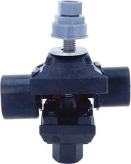 Ideal - 10 to 14 (Tap), 3/0 (Run) AWG Compatible, Tap Connector - 2.2" OAL x 2-1/2" OAW x 3.7" OAH - Exact Industrial Supply