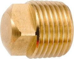 ANDERSON METALS - 1/2-14 Male Thread, Lead Free Brass Industrial Pipe Square Head Plug - MNPT, 1,000 psi - Exact Industrial Supply