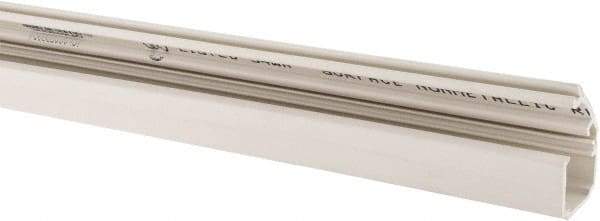 Hubbell Wiring Device-Kellems - 1-1/2m Long x 0.77 Inch Deep x 0.84 Inch Wide, PVC Raceway - Snap On, 1 Channel, White - Exact Industrial Supply