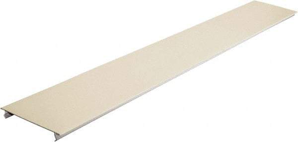 Hubbell Wiring Device-Kellems - 31-1/2 Inch Long x 4-3/4 Inch Wide x 1/4 Inch High, Rectangular Raceway Cover - Ivory, For Use with HBL4750 Series Raceways - Exact Industrial Supply