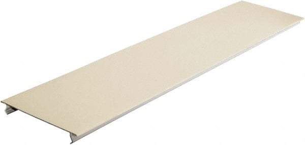 Hubbell Wiring Device-Kellems - 19-1/2 Inch Long x 4-3/4 Inch Wide x 1/4 Inch High, Rectangular Raceway Cover - Ivory, For Use with HBL4750 Series Raceways - Exact Industrial Supply