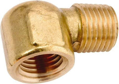 ANDERSON METALS - Class NSF, 1/2" Internal Pipe, Lead Free Brass 90° Street Elbow - NPT - Exact Industrial Supply