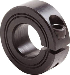 Climax Metal Products - 34mm Bore, Steel, One Piece Clamp Collar - 2-1/4" Outside Diam - Exact Industrial Supply