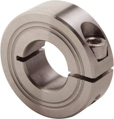 Climax Metal Products - 5mm Bore, Stainless Steel, One Piece Clamp Collar - 11/16" Outside Diam - Exact Industrial Supply
