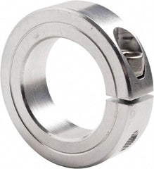 Climax Metal Products - 1-11/16" Bore, Steel, One Piece Clamp Collar - 2-3/4" Outside Diam, 11/16" Wide - Exact Industrial Supply