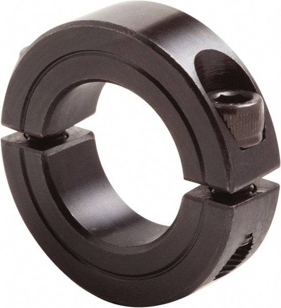 Climax Metal Products - 4-1/2" Bore, Steel, Two Piece Clamp Collar - 5-3/4" Outside Diam, 7/8" Wide - Exact Industrial Supply